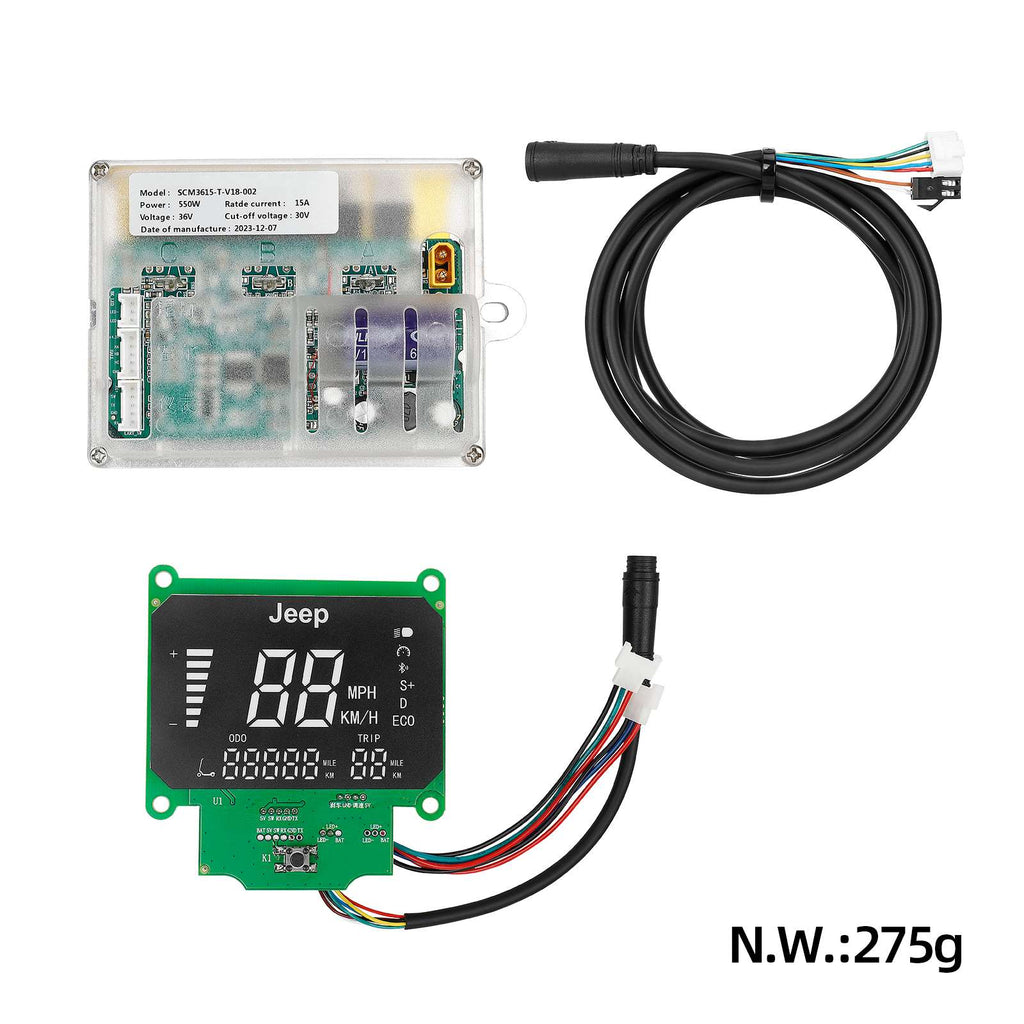JEEP 36V 350W display+controller+cable set for single brake