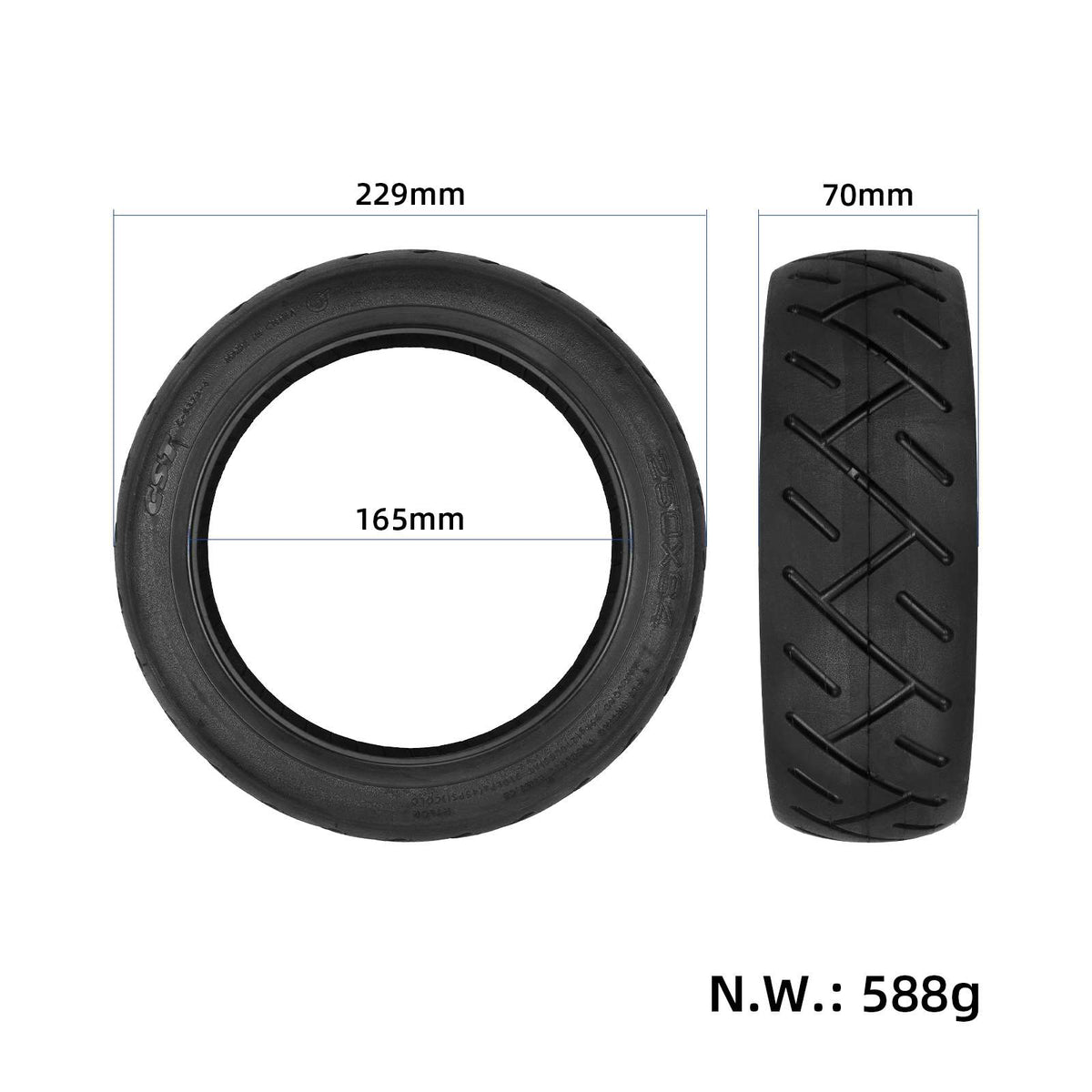 CST250*64 tubeless tire
