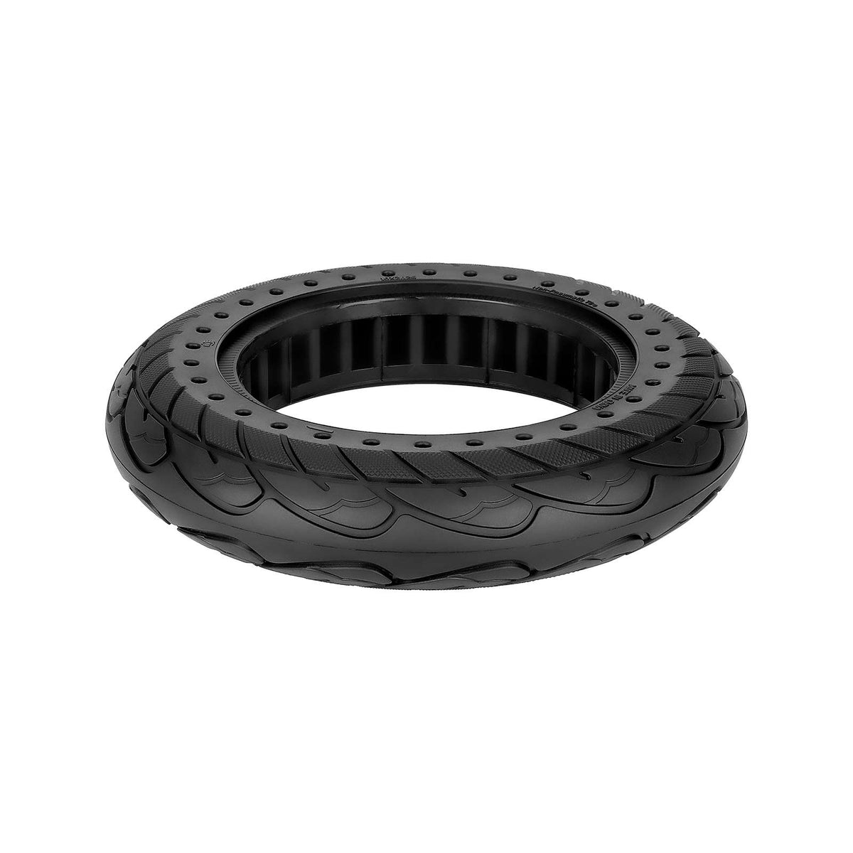 Black 10*2.125 solid tire with 36mm slot