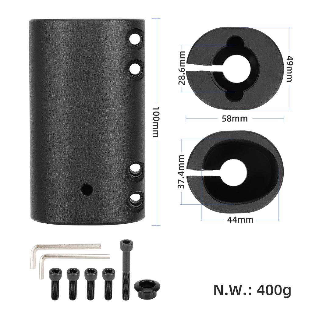 Black folding holder by CNC for Max G30 series scooter