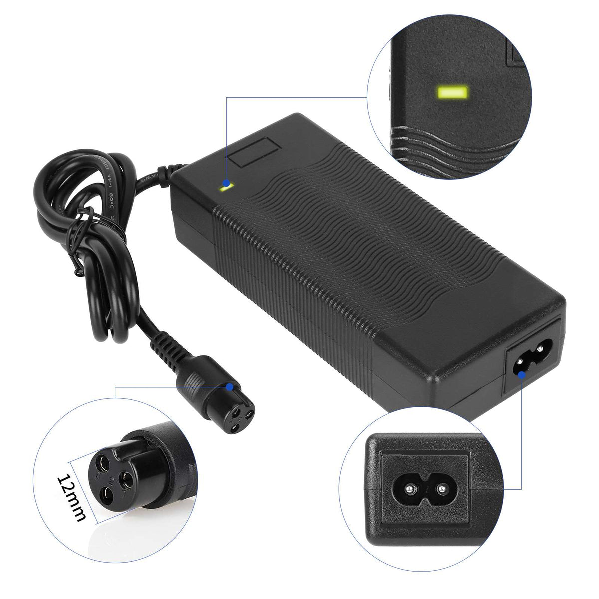 42V2A charger with GX16（EU plug）