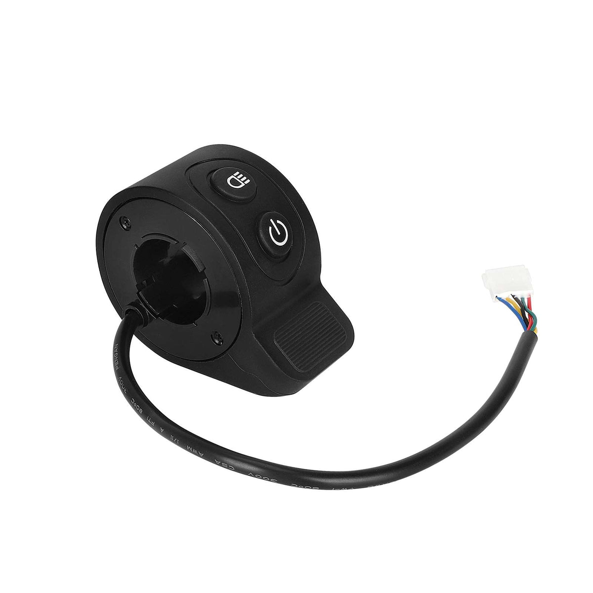 Black power throttle with light switch for HX X6X7X8 scooters