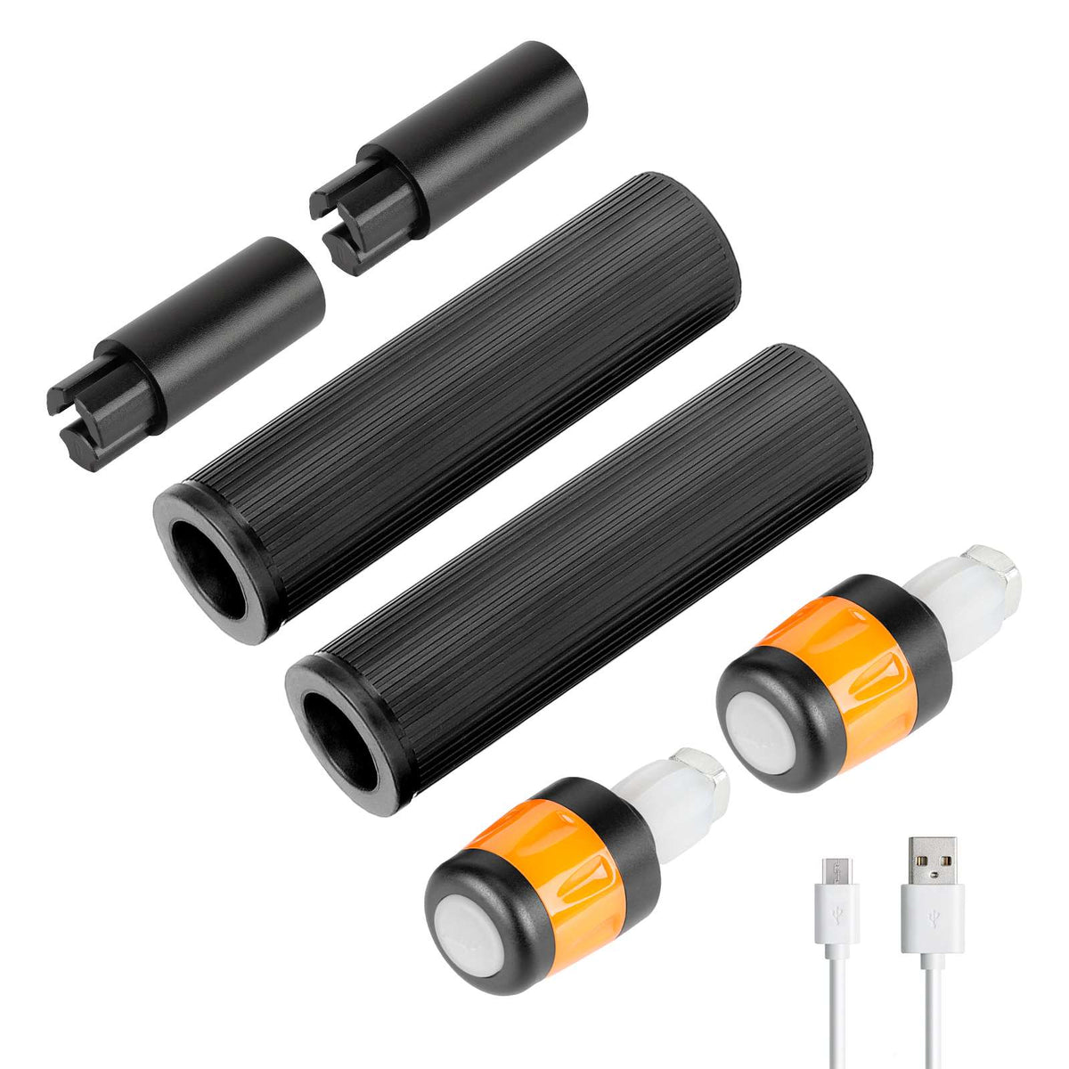 Ulip USB chargerable extender silicone grip set with light for Max G30 scooters(BBBO)