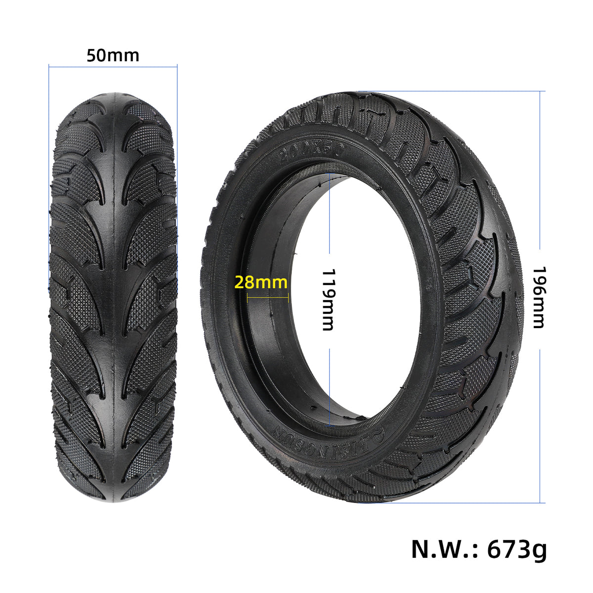RISINGSUN 200*50 solid tire