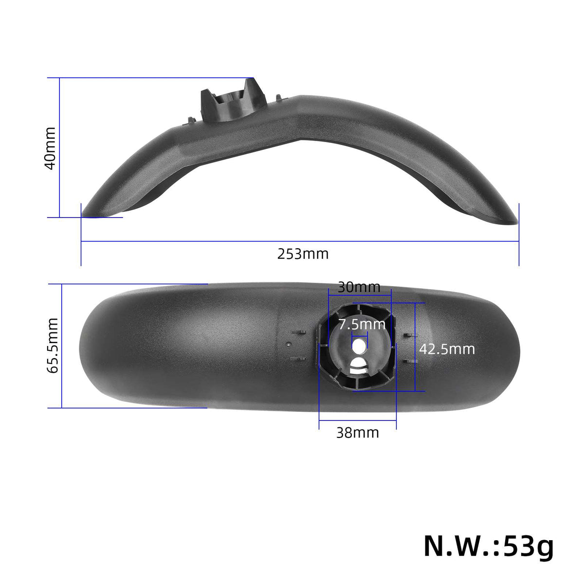 black front fender for G30 Max