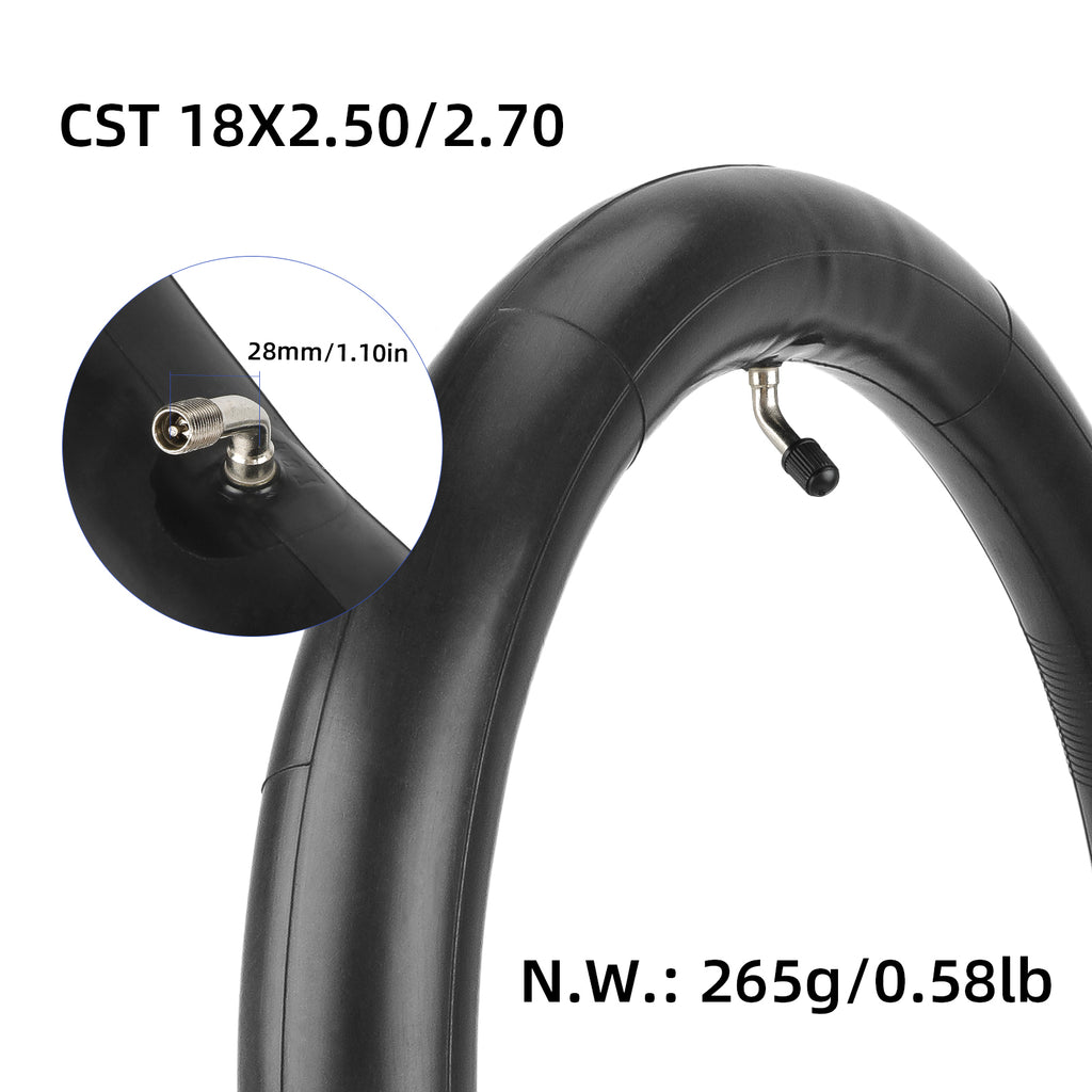 CST18*2.5/2.70 inner tire with 60°out bent valve