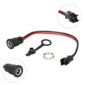 DC2.1 charging cable with 2 pin black connector