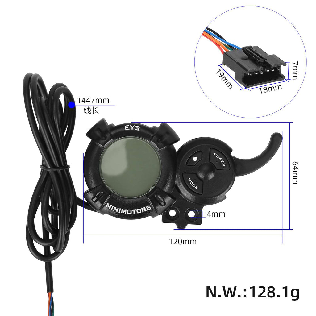 Original MINIMOTORS instrument panel with buttons