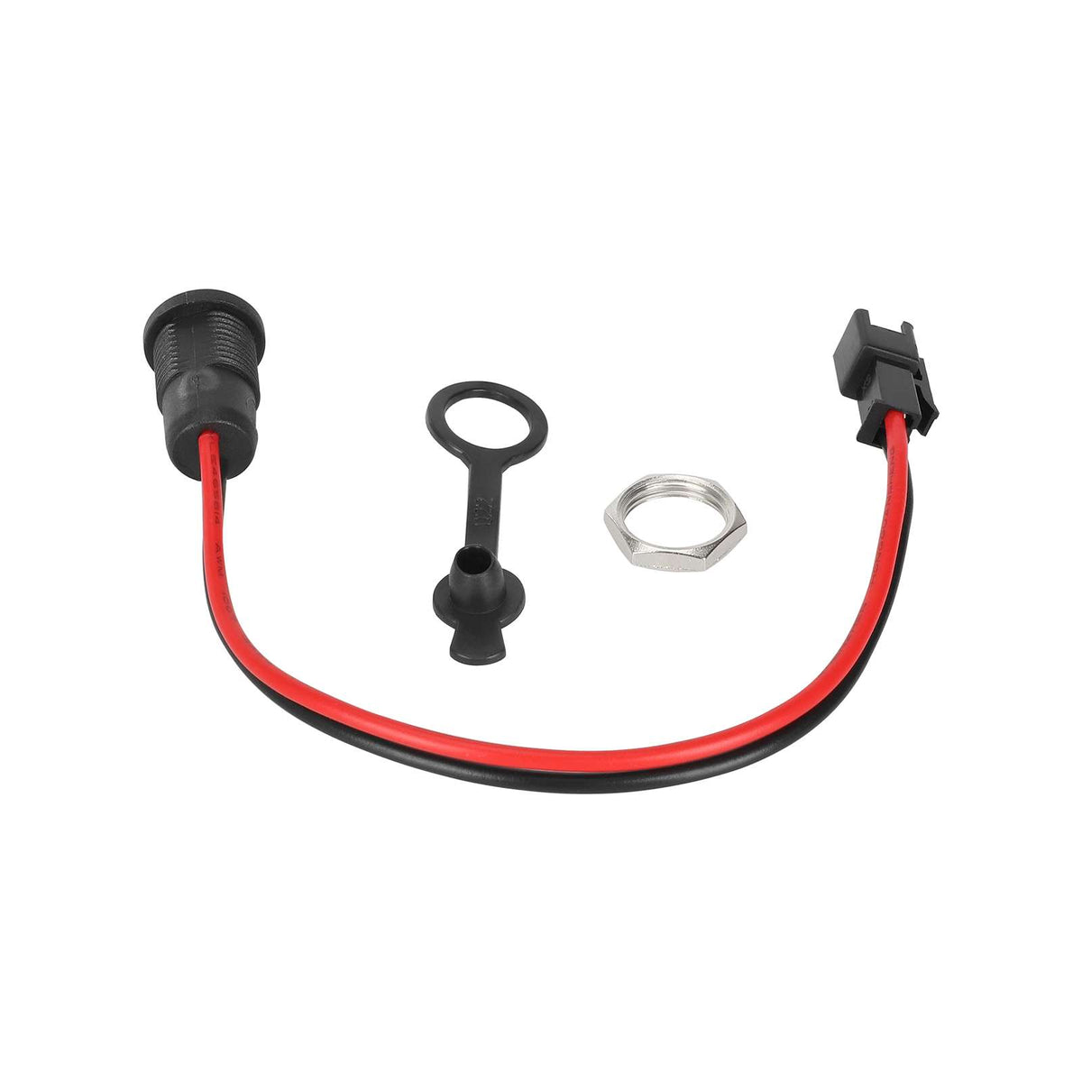 DC2.1 charging cable with 2 pin black connector