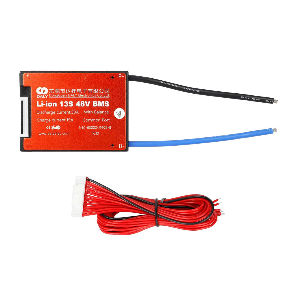DALY 48V 30A 13S Battery BMS Protection Board with cable