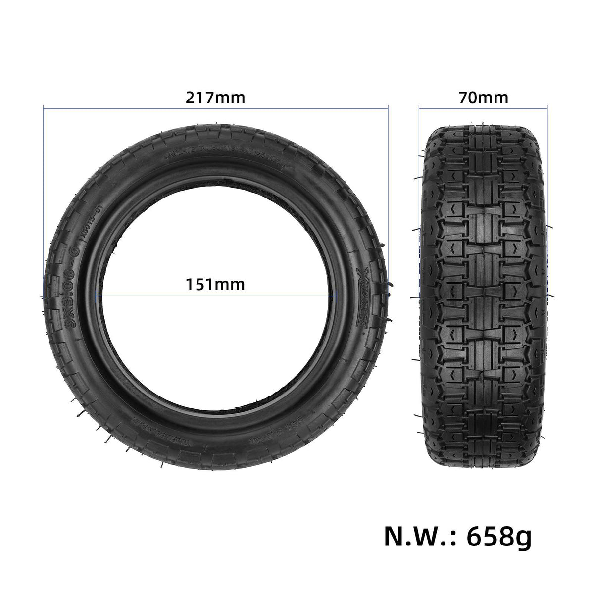 Xuancheng 9*3.00-6 Off-road Tubeless Tire