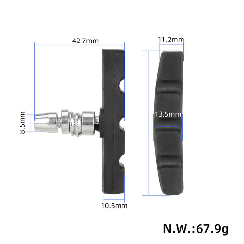 2 pcs V-brake brake pad for Shimano UVM