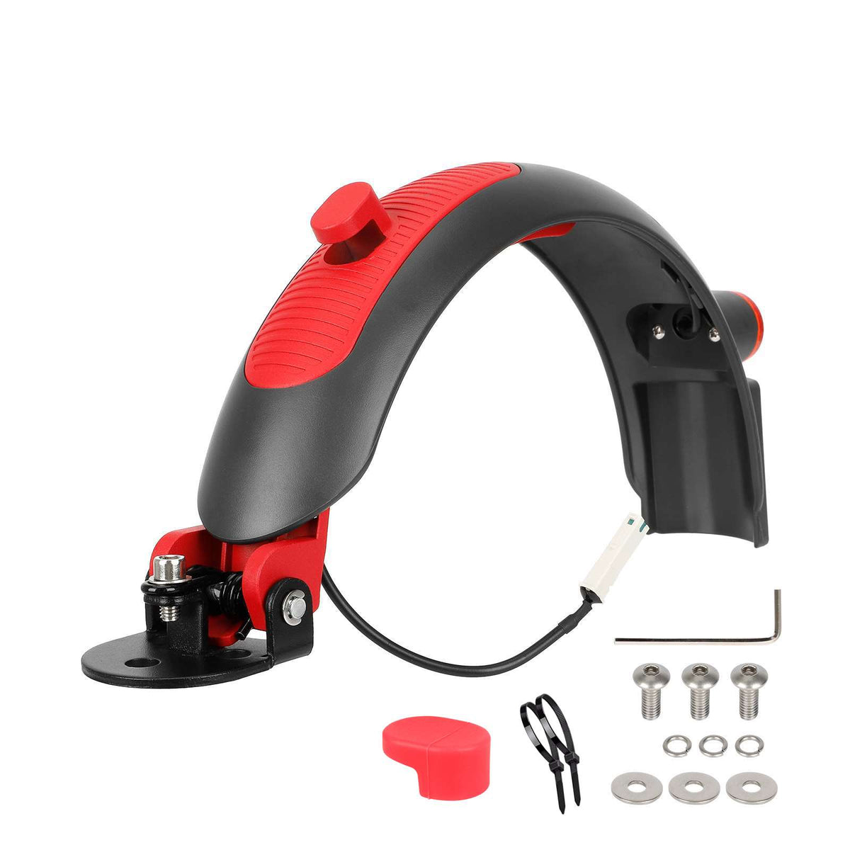 Gray-Red Ulip Superior Rear Fender with aluminium for Xiaomi scooters