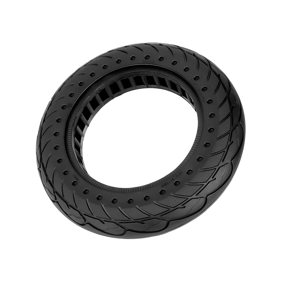 Black 10*2.125 solid tire with 36mm slot