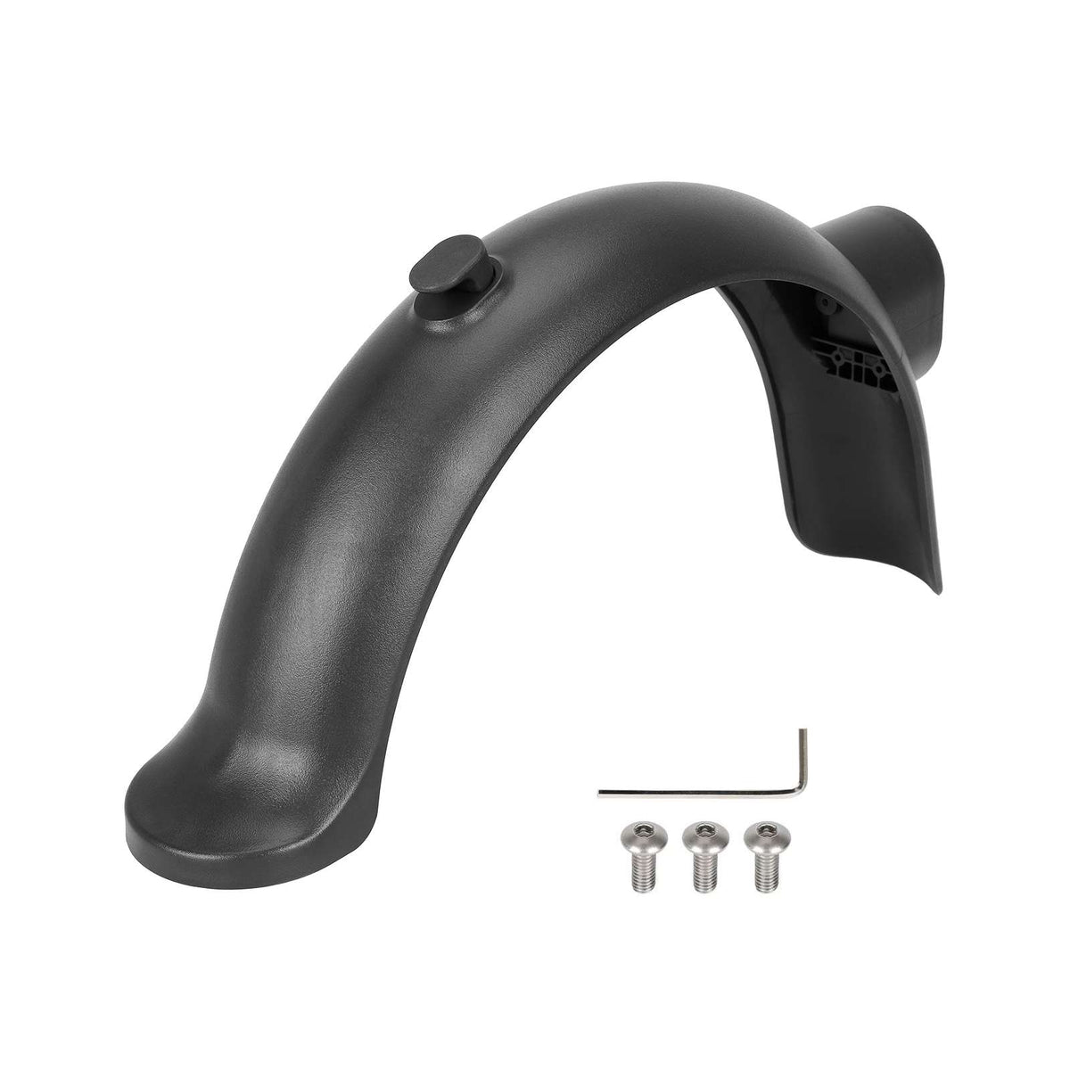 Black rear fender with hook and screws for Xiaomi 4 pro scooters