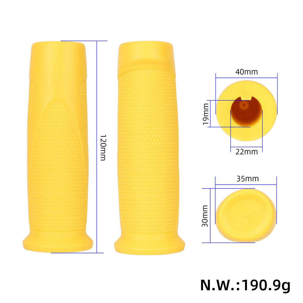 2 pcs Yellow handlebar covers for Ninebot F30/F40 scooters