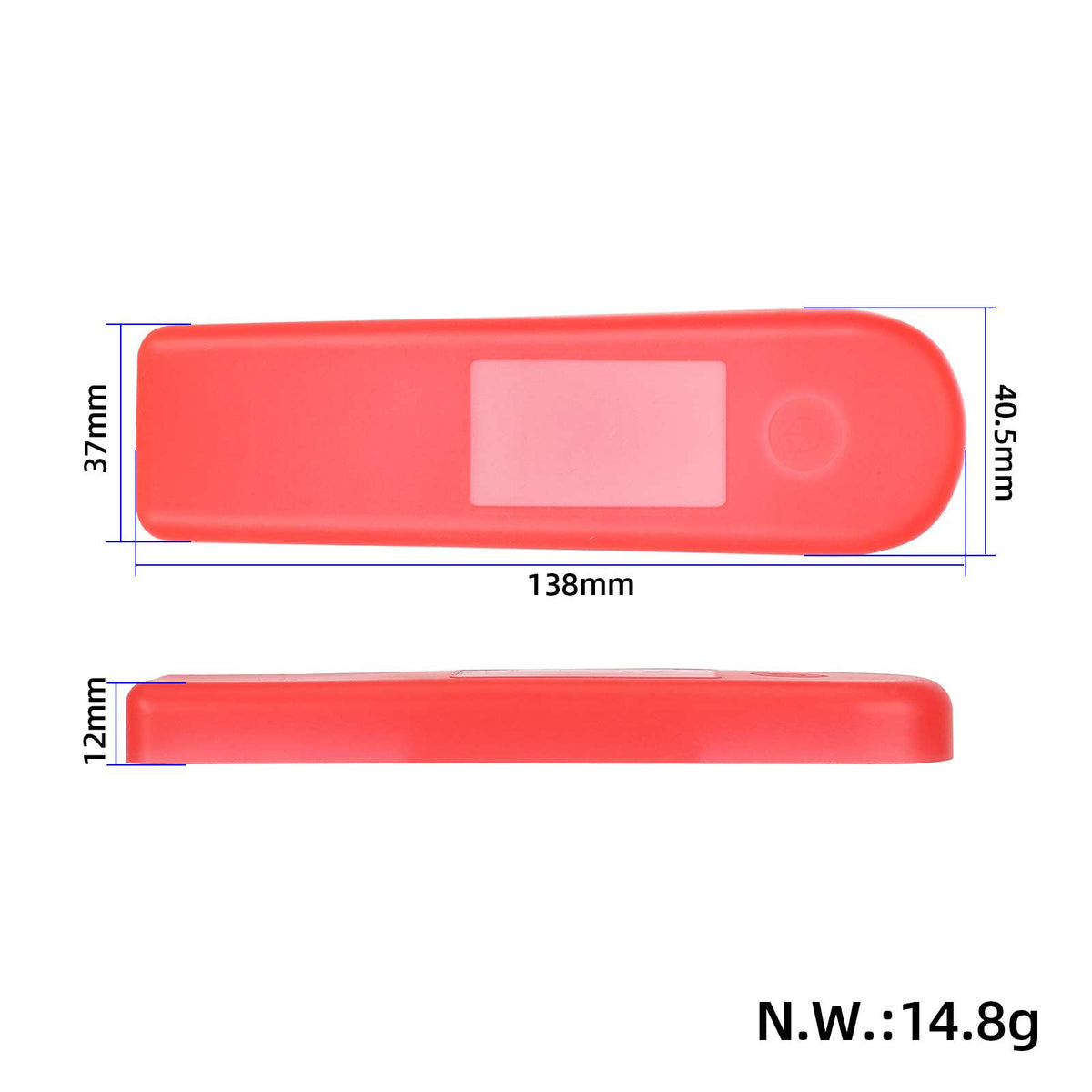 Red waterproof silicone display cover for Segway Max G2 scooter