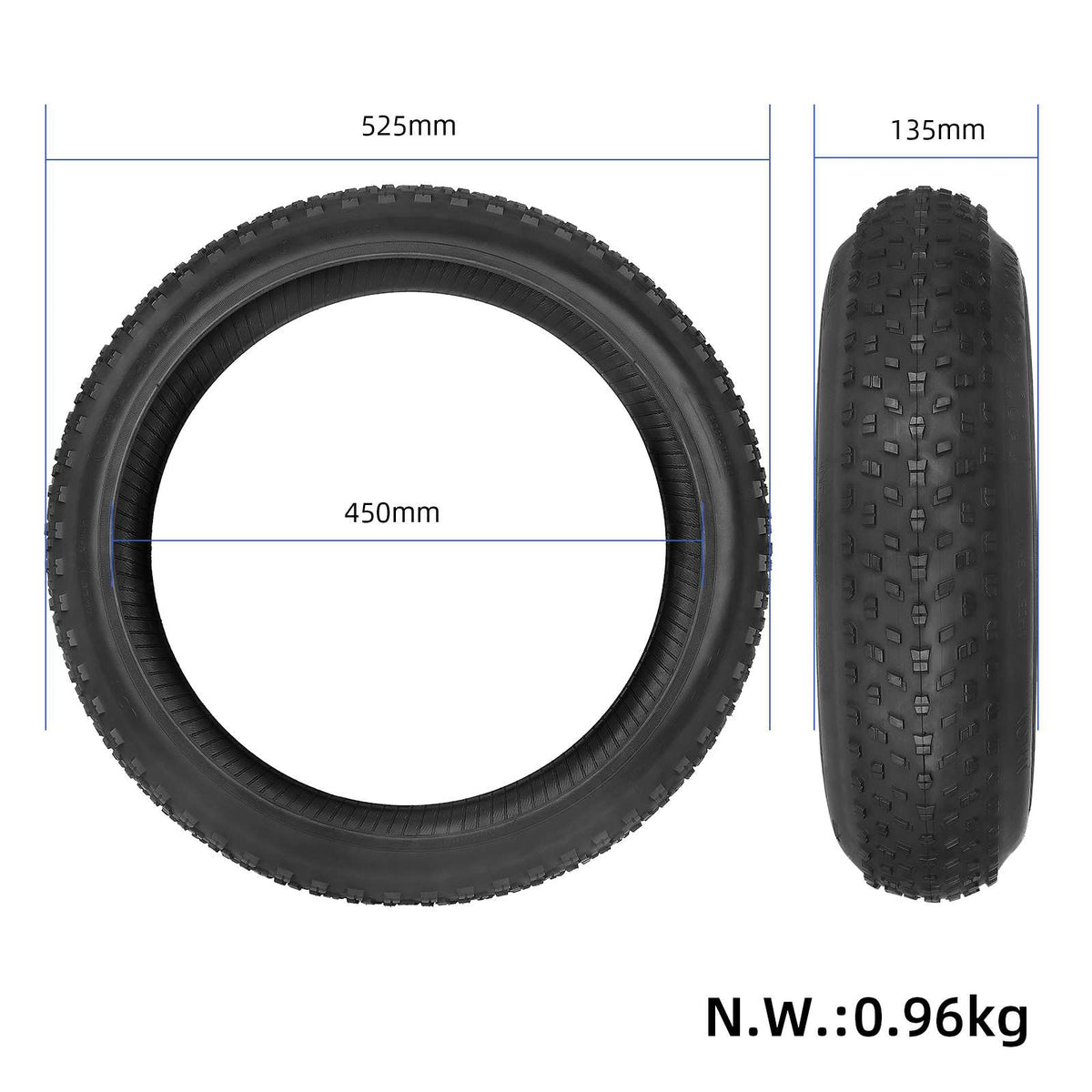 Wanda 20*4.0 tyres