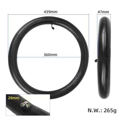 CST18*2.5/2.70 inner tire with 60°out bent valve