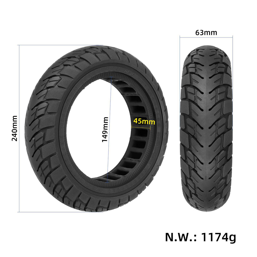 Black Ulip 10*2.5(60/70-6.5) off-road solid tire (45mm slot）