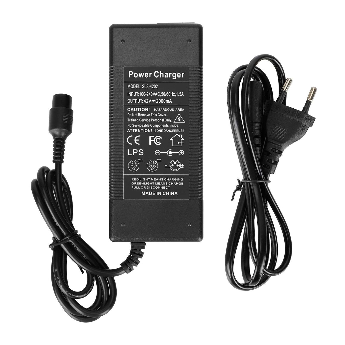 42V2A charger with GX16（EU plug）