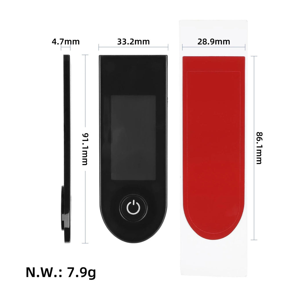 Display panel for Xiaomi 4 Lite scooter with double-sided adhesive