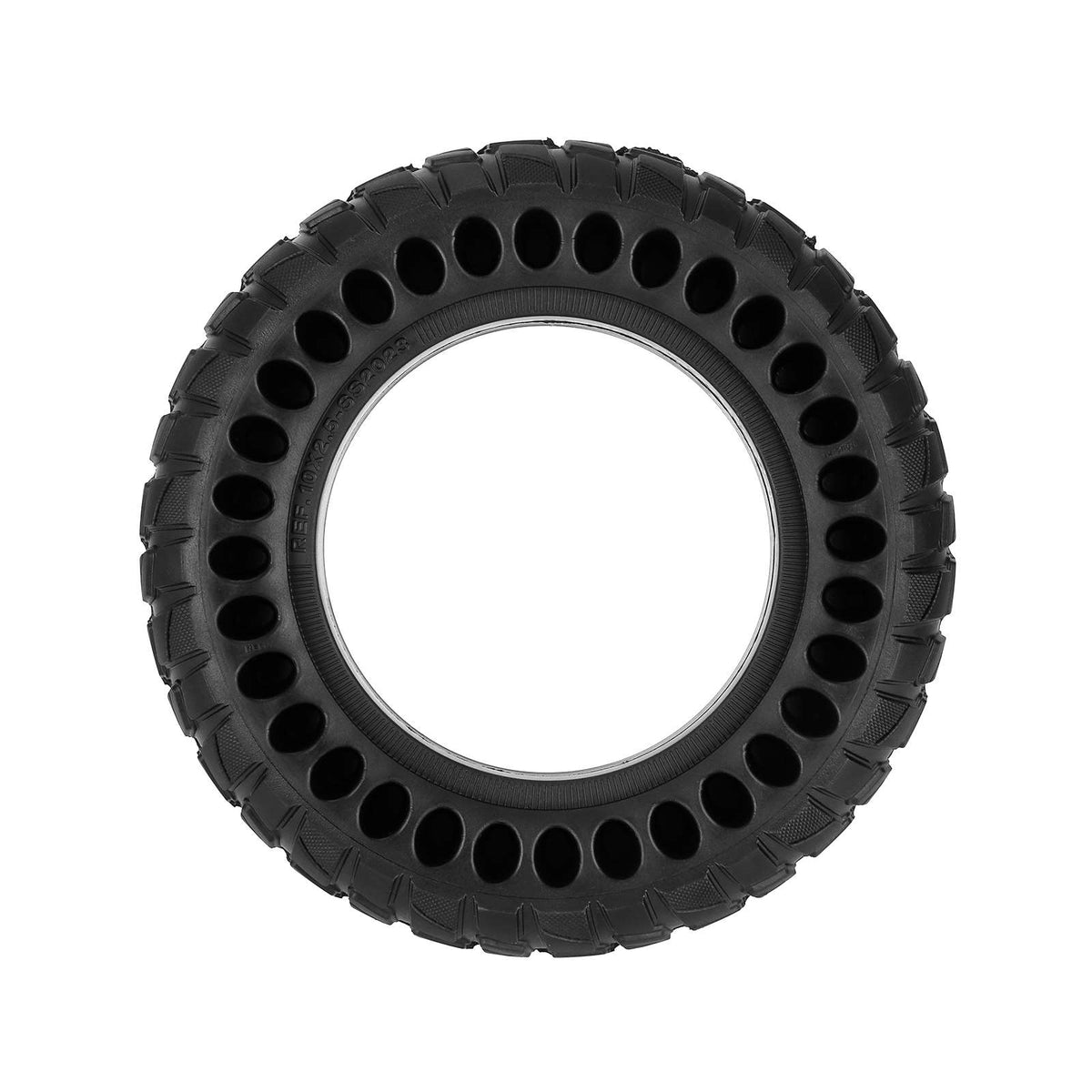 Black REF 10*2.5 Rubber Solid Tire with 37mm slot