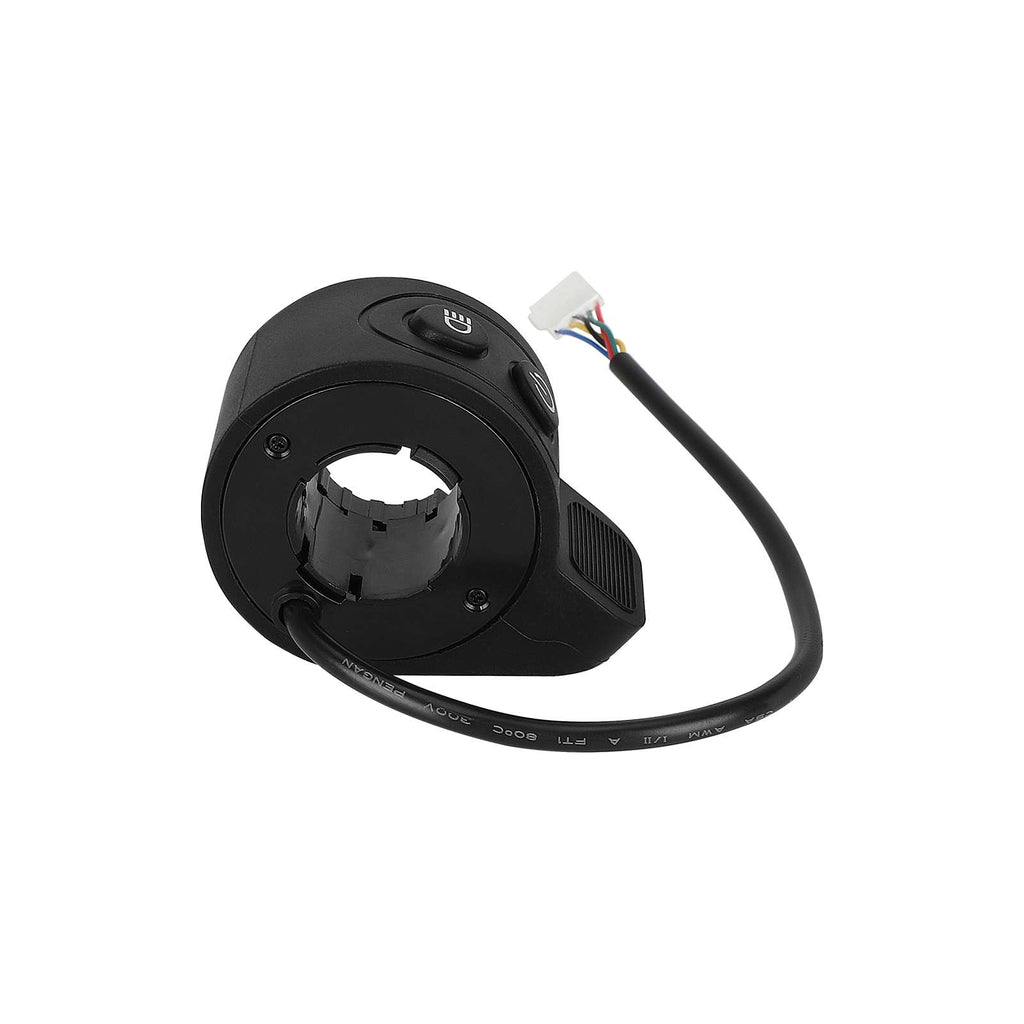 Black power throttle with light switch for HX X6X7X8 scooters