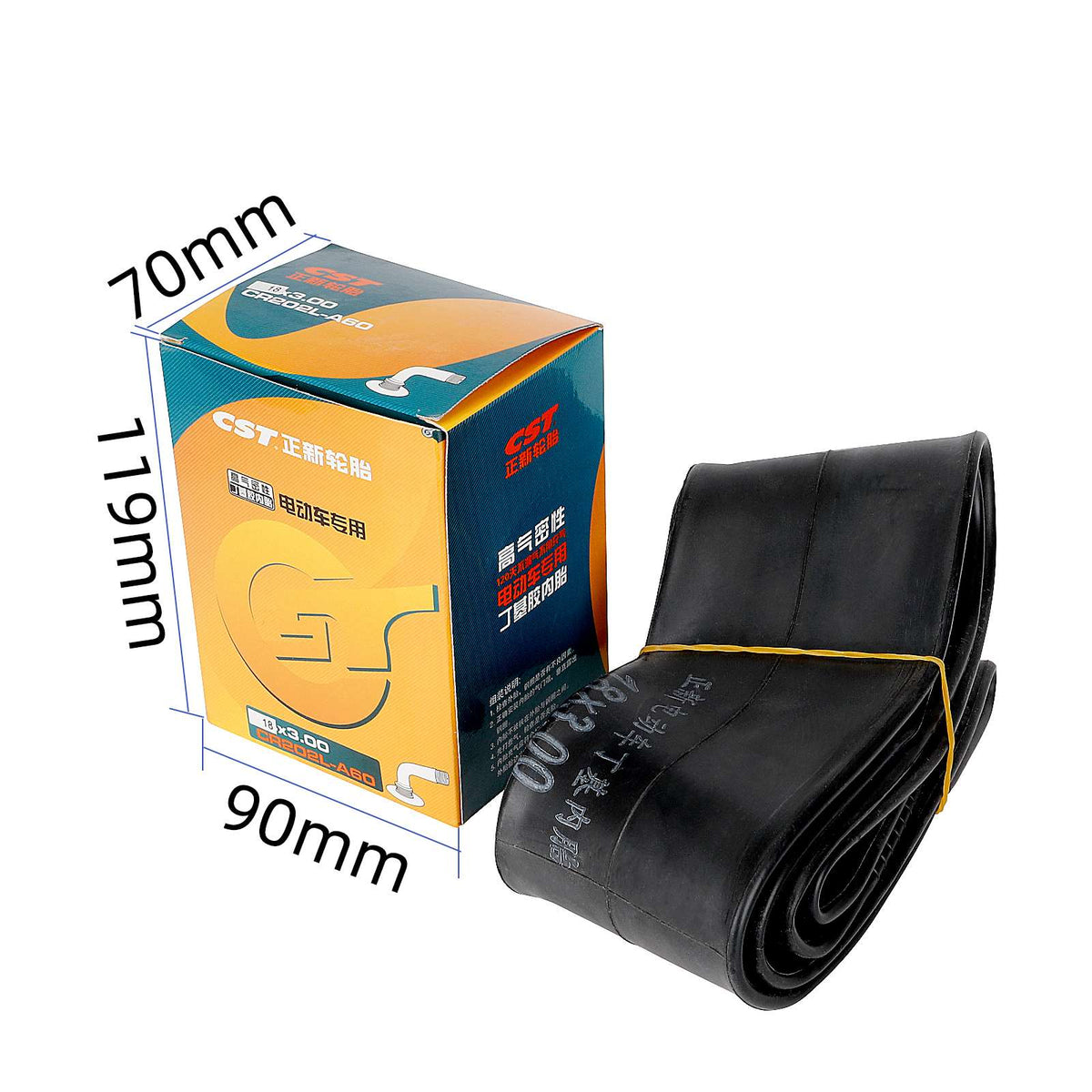 CST 18*3  inner tire with60°out bent valve