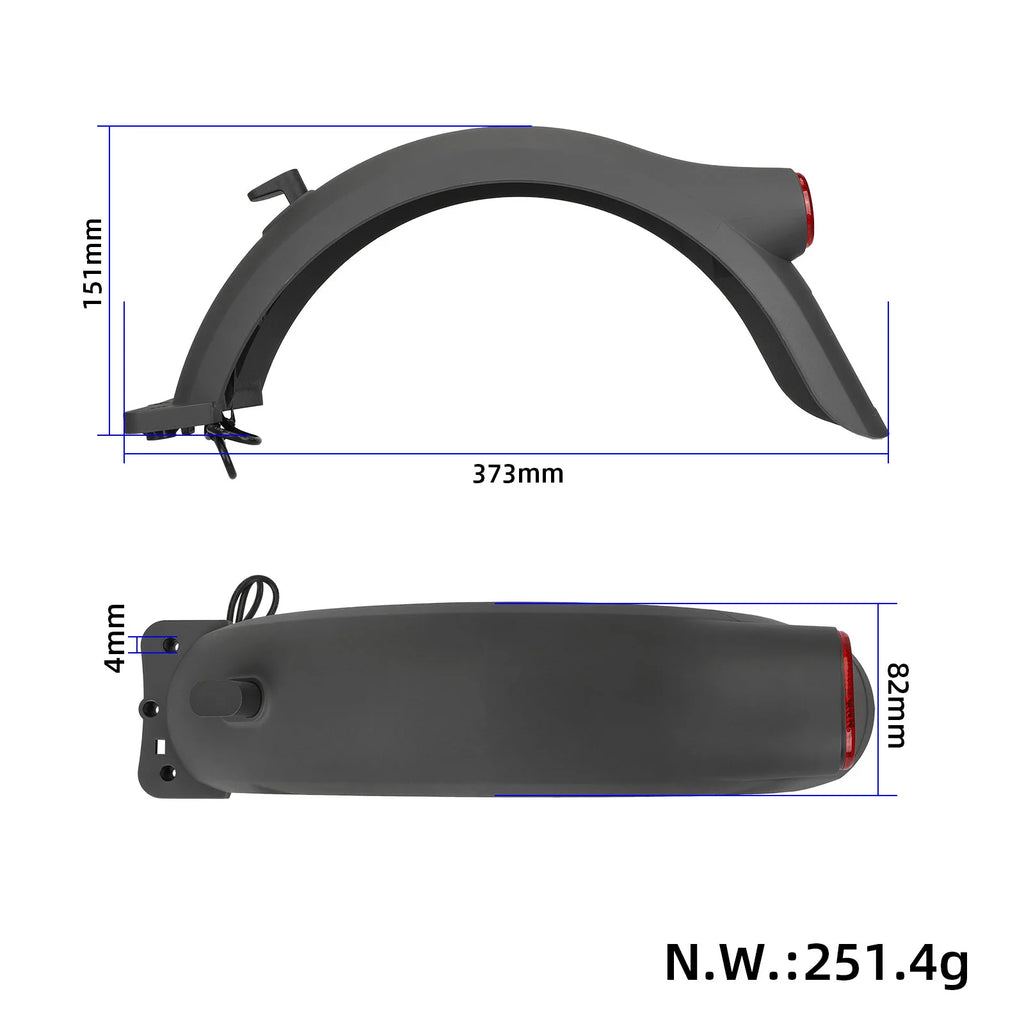 Xiaomi 5 Plus rear fender with hook taillight