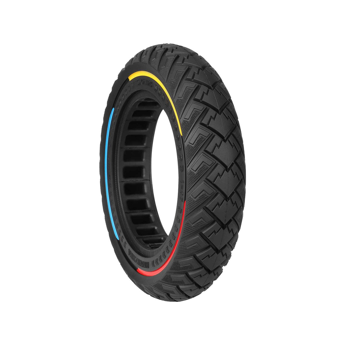 Ulip 10*2.125 off-road solid tire with 3 colors circle(ID 141mm & slot 36mm)