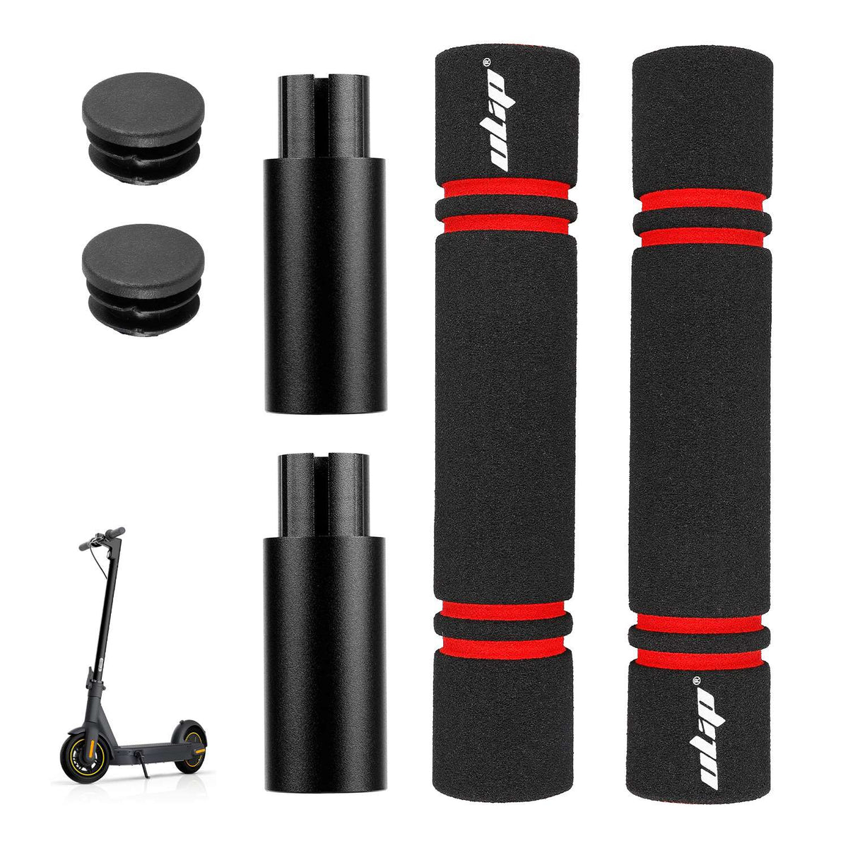 Black Ulip handlebar extender kit without light for Max G30 scooters