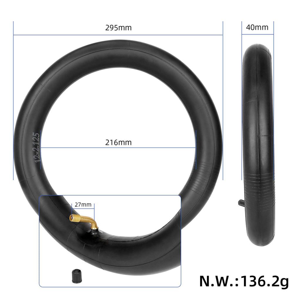 BLACK CAT12*2.125 Blue stripe facing outward inner tube