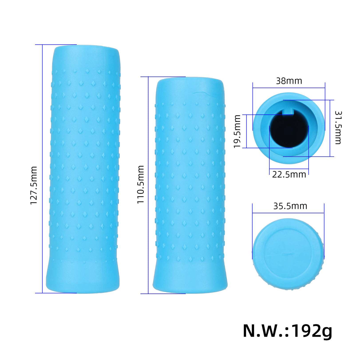 Blue handlebar covers for G30 Max