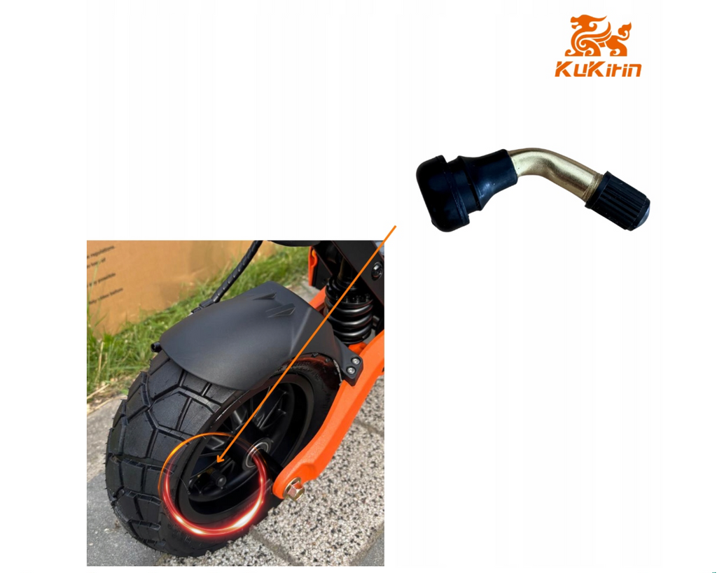 KuKirin G2 Pro Tubeless Tire Valve – Front & Rear Set