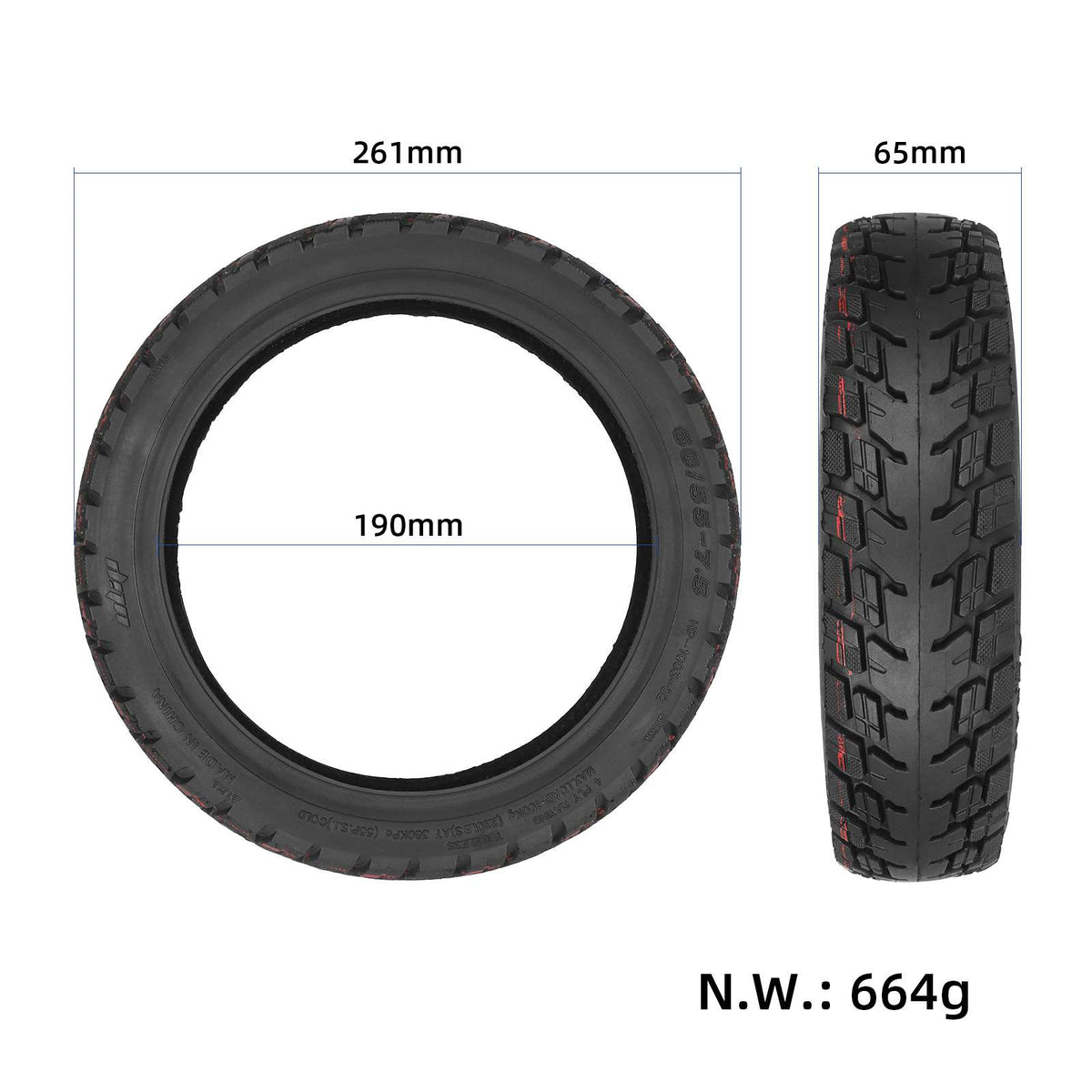 Ulip 60/55-7.5 off-road tubeless tire