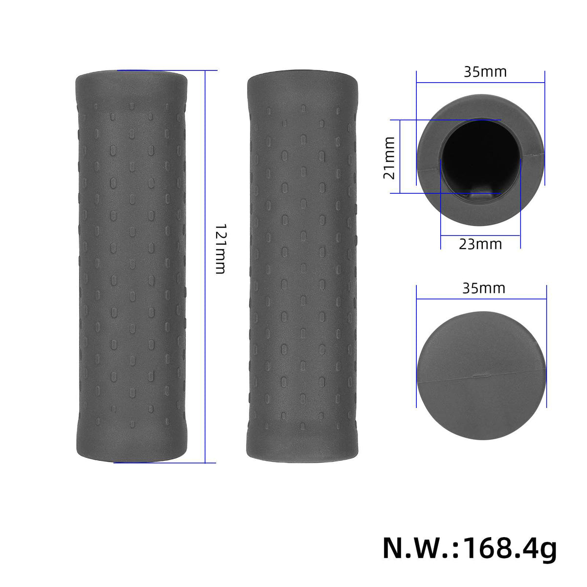 Gray handlebar covers for Xiaomi Pro scooter