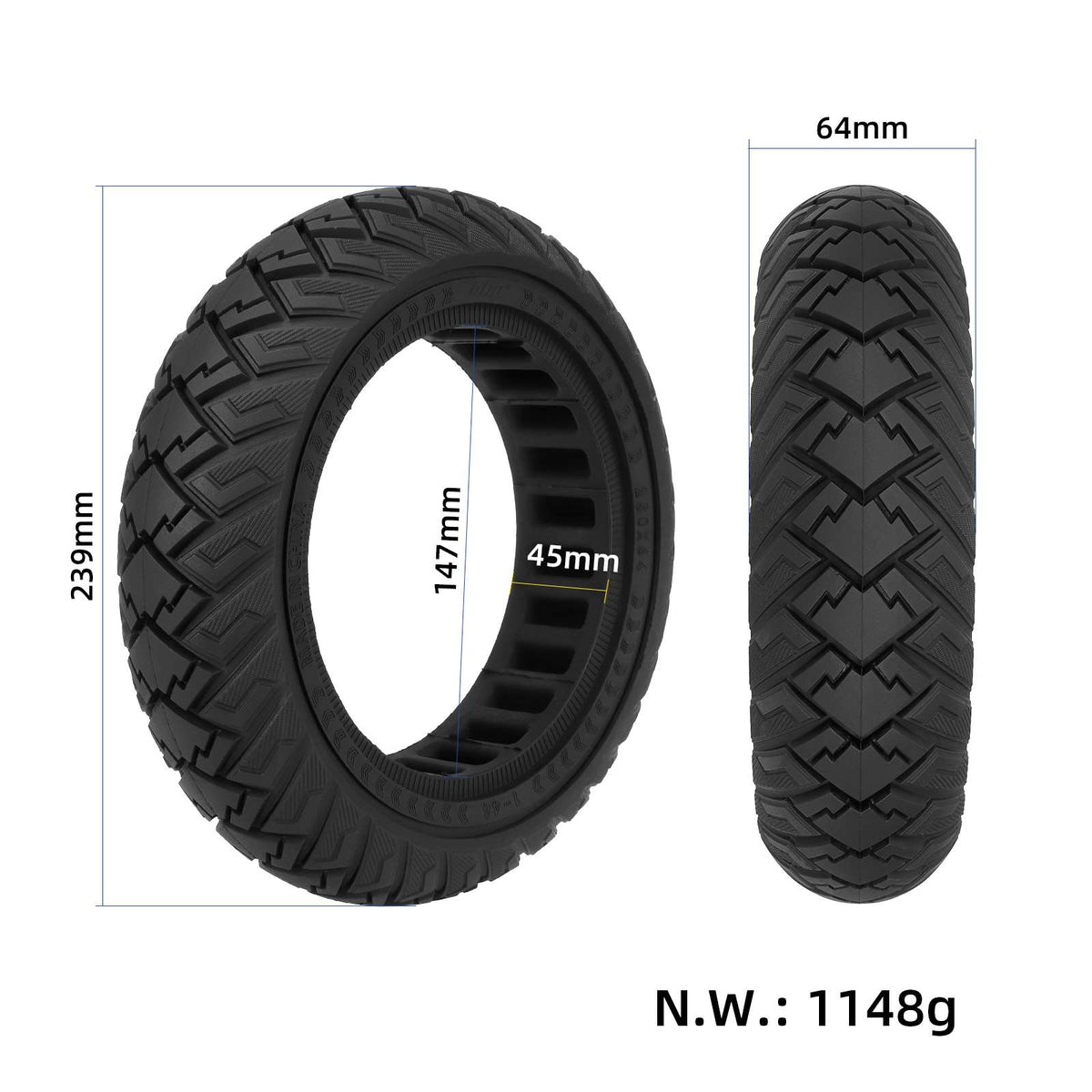 Black Ulip 250*64 off-road solid tire