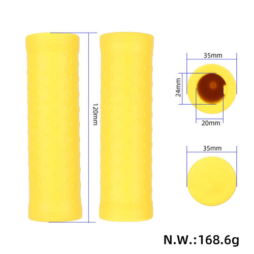 2 pcs Yellow handlebar covers for Xiaomi Pro scooters