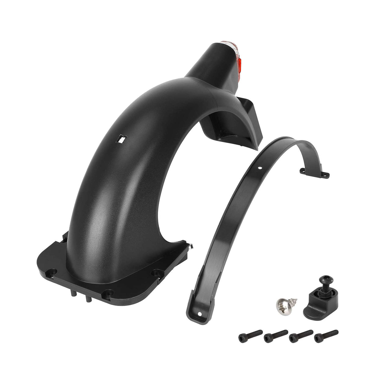 Black Rear fender with light for Max G30D scooter