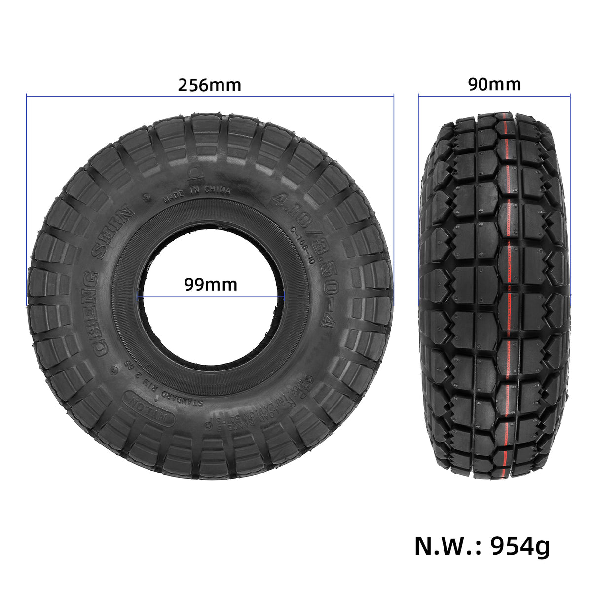 Chengshin 4.10/3.50-4 tire