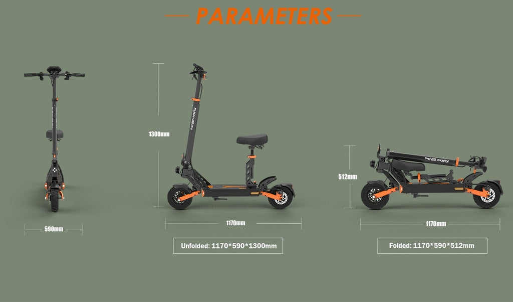 KuKirin G2 Pro Electric Scooter | 15AH Battery | 720WH Power | 45KM/H Max Speed