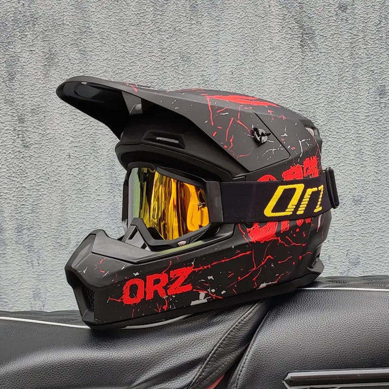 KuKirin Off Road Racing Motorcycle Helmet Bicycle Speed Drop Dh Full Helmet Rally Off Road Helmet Odhs