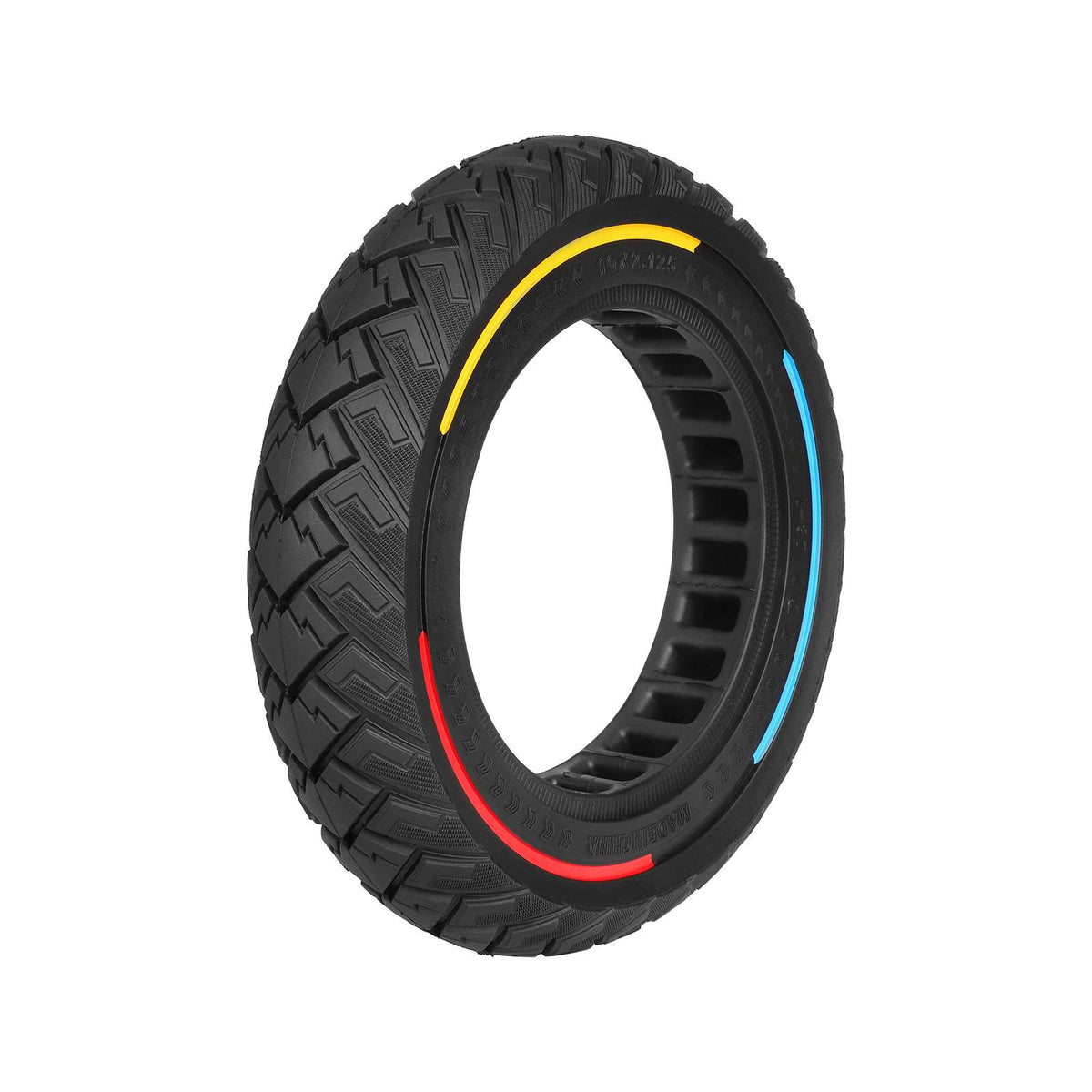 Ulip 10*2.125 off-road solid tire with 3 colors circle(ID 141mm & slot 36mm)